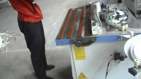 vedio of SMF 515B Edge banding machinestraight edge banding from Jane