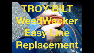 DIY How to Replace Weed Wacker Line Troy-Bilt Weed Wacker Line Replacement [Troy-Bilt Weed Wacker]