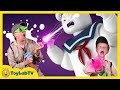 Life Size Marshmallow Ghost Hunting! Family Fun Haunted House Halloween Adventure with Kids Toys