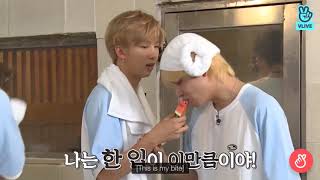 taehyung eating namjoon’s watermelon