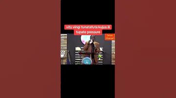 Kujua Kunaleta Pressure Pastor Daniel Mgogo 