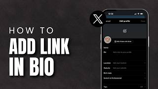 Add Link In X Bio 2026 | Put Website Link On Twitter Profile