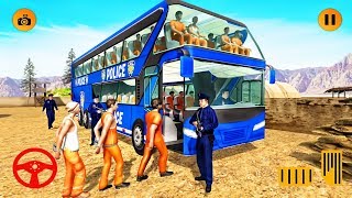 Grand Prison Escape Transport Drive 2019 - Offroad Police Bus Driving - Android GamePlay screenshot 5