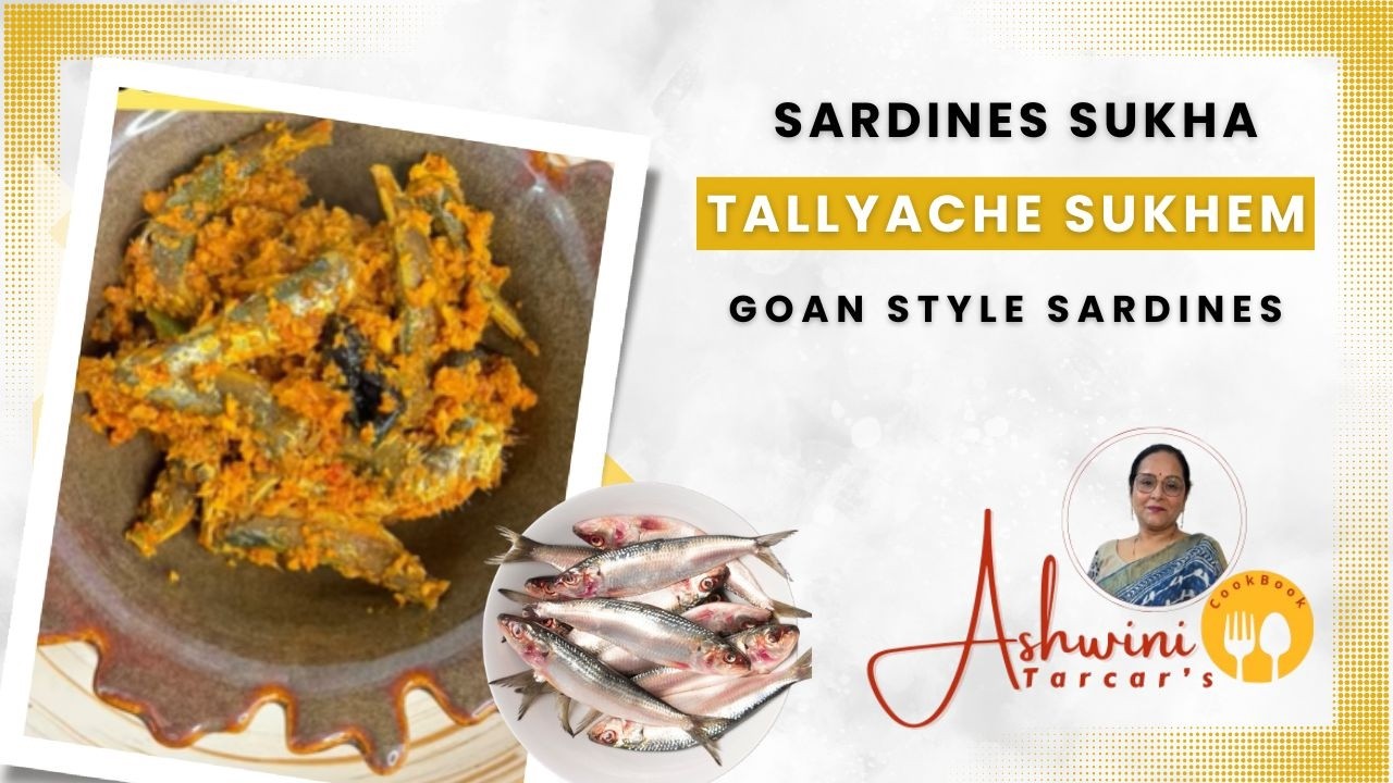 Sardines sukem / tallyache suke/ Goan cuisine / seafood side dish 