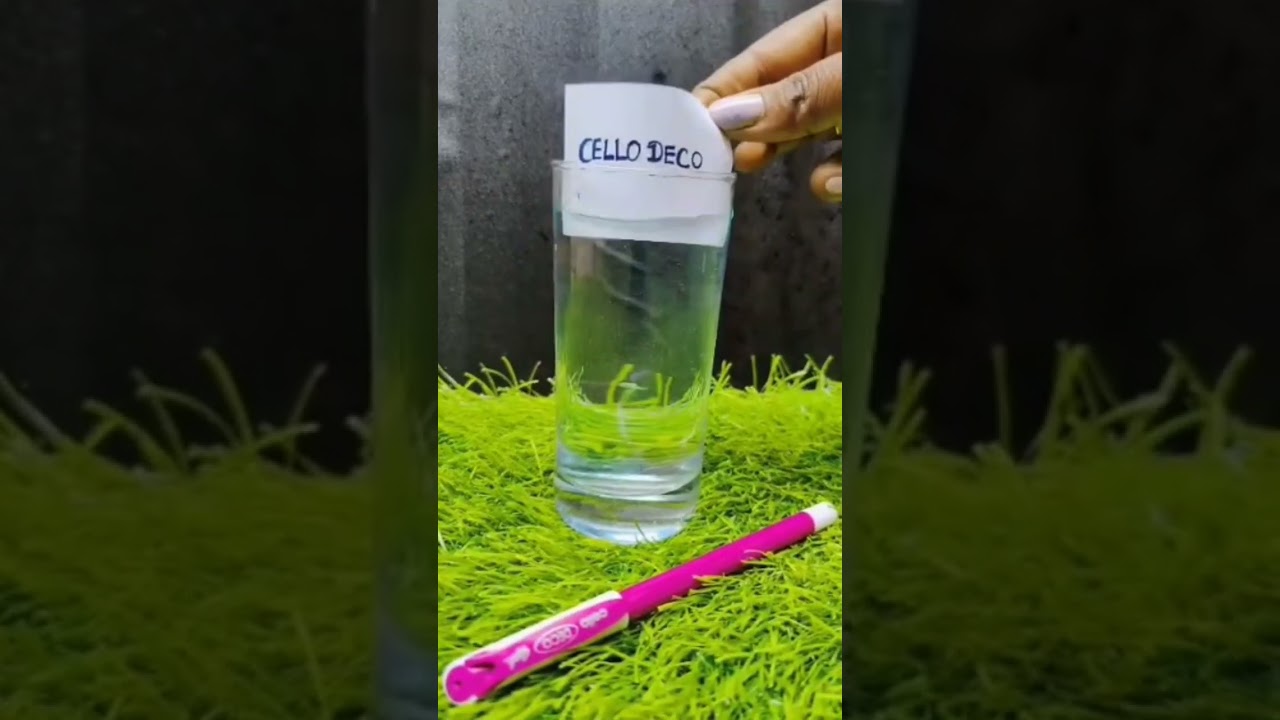 🦄| Cello pen Water proof test 🤓🤔😲