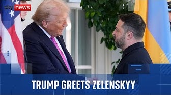 Thumbnail for Zelenskyy arrives at White House for Trump meeting