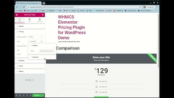 WHMCS Elementor Pricing Plugin for WordPress