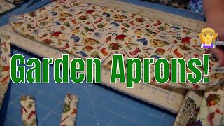 Easy Fat Quarter Garden Apron- using Aunt B's Fabric