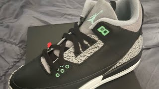 Picking up the Jordan 3’s Green Glow