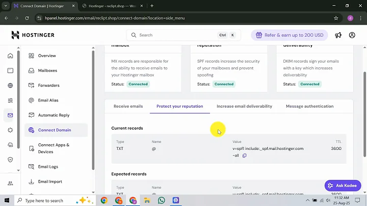 How To Implement SPF Record in Hostinger