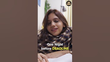One Night Before Assignment Submission DEADLINE #shorts #funny #assignment