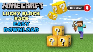 HOW TO DOWNLOAD LUCKY BLOCK RACE MCPE (HINDI) screenshot 4