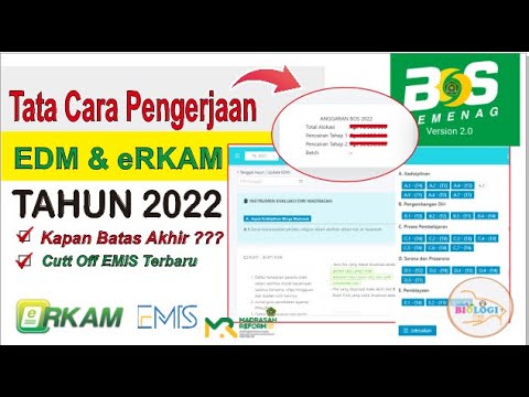 Tata Cara pengisian EDM  dan eRKAM Tahun 2022 | Batas Akhir Pengisian EDM dan eRKAM