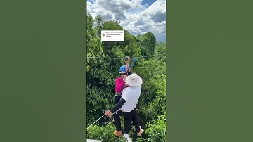Trượt Zipline mà kẹt giữa chừng thì sao !!!