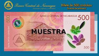 Nuevos Billetes de 500 y 1000 Córdobas en Polímero