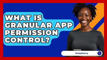 What Is Granular App Permission Control? - Be App Savvy