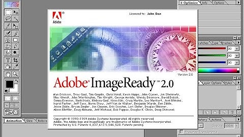 Adobe ImageReady 2.0 in 1999