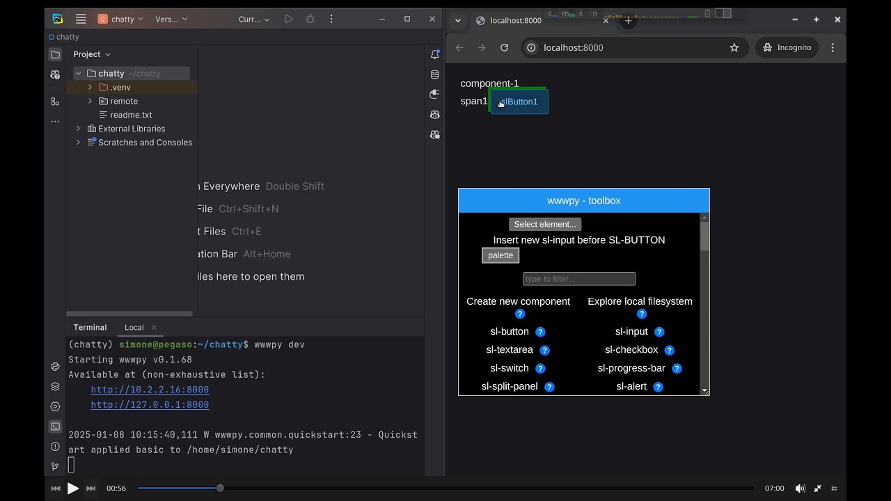 Real Time Chat Application Using Python Output Building a Real-Time Chat App with wwwpy in Minutes! - YouTube