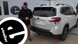 etrailer | Install: Curt Trailer Hitch Receiver on a 2021 Subaru Forester