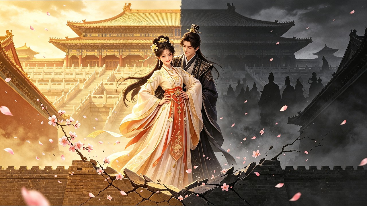 💥《太子妃和她的傻子夫君》大婚夜他凑到我耳边说“美女你一个人”，我才知道这傻子夫君也是穿越的！从此宫斗变团建，虐文变爽文，他装傻我装乖，联手把皇宫掀了当聘礼！#双穿越 #宫斗爽剧 #甜宠漫剧