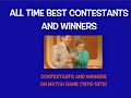 Match Game Best Contestants and All-Time Winners (1976-1979)