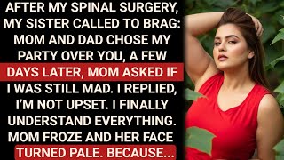 My Sister Scheduled Her Party During My Spine Surgery To See Who Our Parents Chose-She Won, Until...