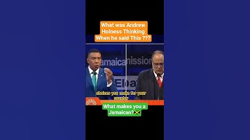 Is Andrew Holness van gedachten veranderd? #jlp #pnp
