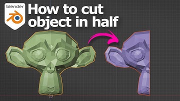 How to cut object in half in Blender