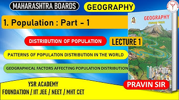 Class 12 | Geography | Maharashtra | Population Part 1| Maharashtra Board