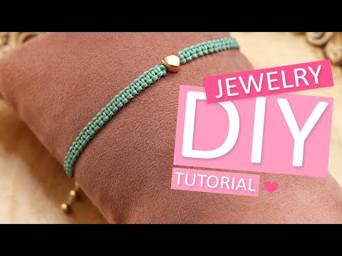 DIY Tutorial – Macramé square knot Grundtechnik – Selbst Schmuck mache