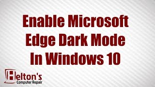 enable dark mode theme in microsoft edge