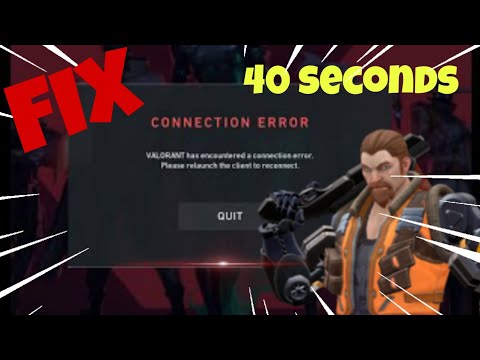 Valorant Connection Error fix Easy And Fast