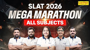 SLAT 2026 All Subjects Marathon | Complete SLAT 2026 Syllabus Revision in One Shot