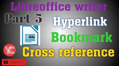 Libre office writer insert menu part-5 | Libreoffice writer hyperlink bookmark cross reference