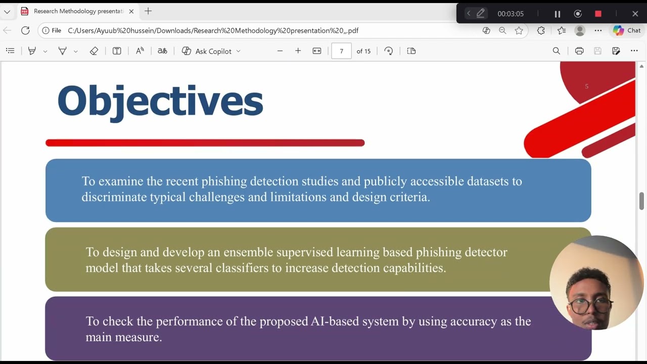 Phishing Website Detection Using Ensemble Learning | Research Methodology Presentation