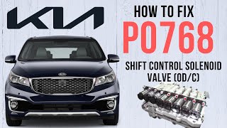 Test & Fix P0768 Shift Control Solenoid Valve (OD/C) | KIA Carnival (YP) 2015-20 | 3.3 MPI Engine