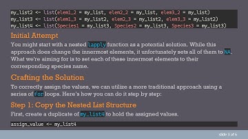 How to Assign Values in a Nested List Using Outer List Names in R