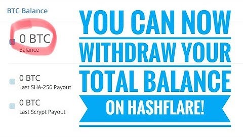 You can finally withdraw your TOTAL balance from Hashflare!!