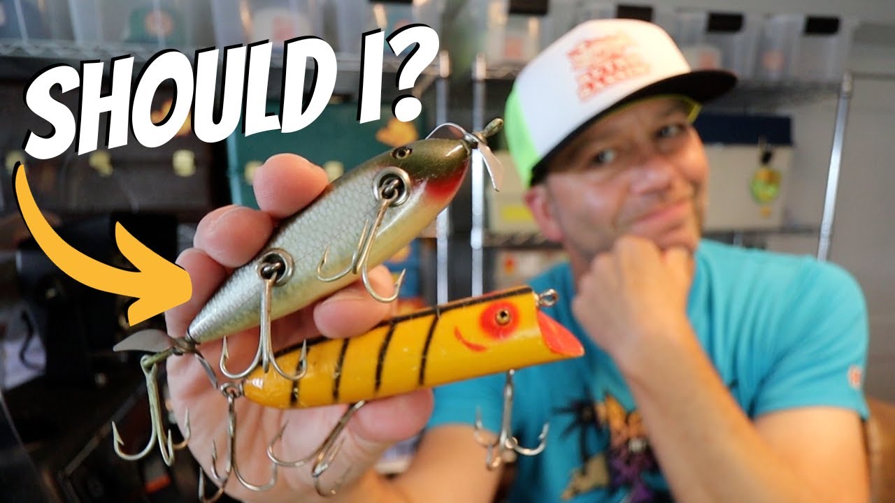 Do I dare throw these ANTIQUE FISHING LURES? 