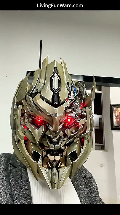 Transformers: Sound-Controlled, Wearable Megatron Helmet