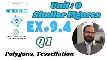 9TH Class Math New Book 2025 II Exercise 9.4 Q1 II PCTB, Unit 9 Similar Figures II