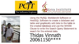 DBMS | Task 09 | 1st Year | Semester 01 | Java Institute | Thidas Vinnath