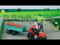 Diy tractor making agriculture cultivator for chili farming  plough machine  greencreator123