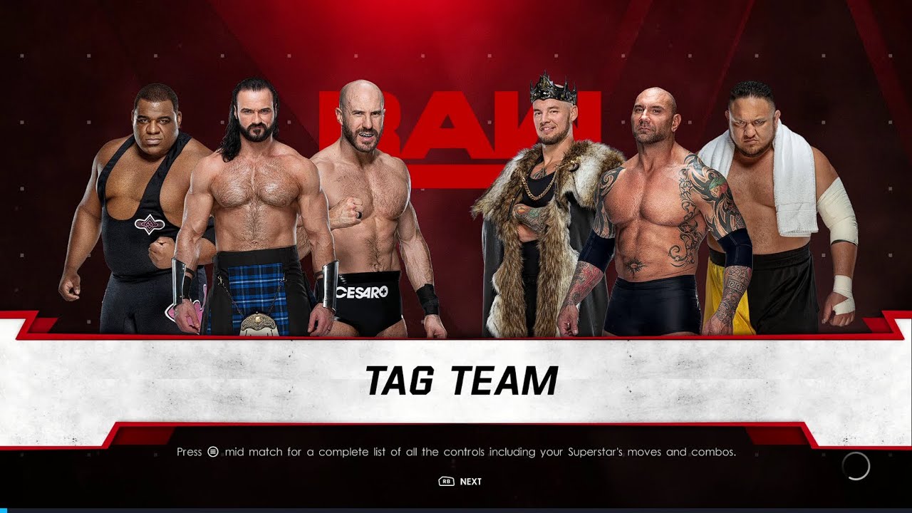 WWE 2K22 6 Man Tag Team Elimination Match Gameplay YouTube