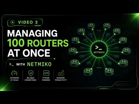 Scale Your Automation! Manage 100+ Routers at Once with Python & Netmiko