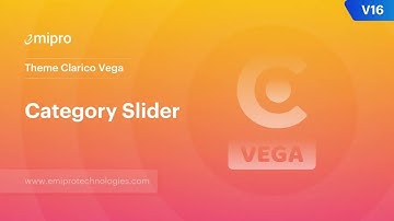 Category Slider | Clarico Vega V16