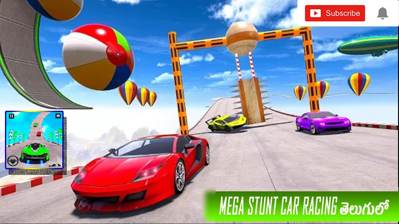 MEGA STUNT CAR RACES GAMES FROM SHANU TECH LEARN - YouTube