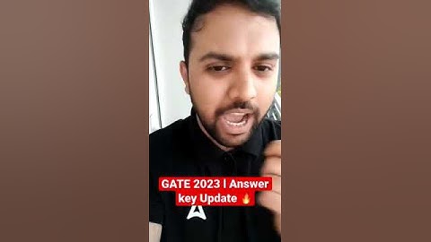 GATE 2023 l Answer Key Update 🔥 #shorts #gateexam