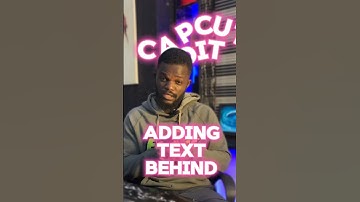 How to add text behind the object - edit tutorial | capcut video editor #capcut #shorts