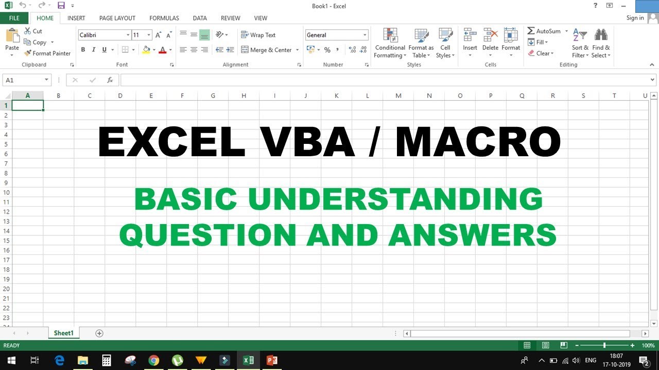 Excel VBA and MACROS : Excel VBA Tutorial For Beginners | Basic ...